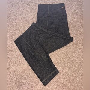 Victoria's Secret Green and Black Leggings with High-Rise Waistband